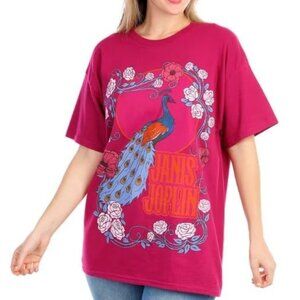 Janis Joplin Boho Graphic Short Sleeve Top MEDIUM (303)